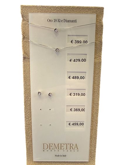 Collar Demetra Mujer ESSENTIAL in Oro blanco Diamante 0.01 Ct 031Q.001.W.A9 - 031Q.001.W.A9